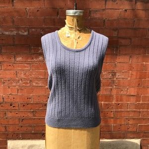 Vintage Periwinkle Knit Tank Top